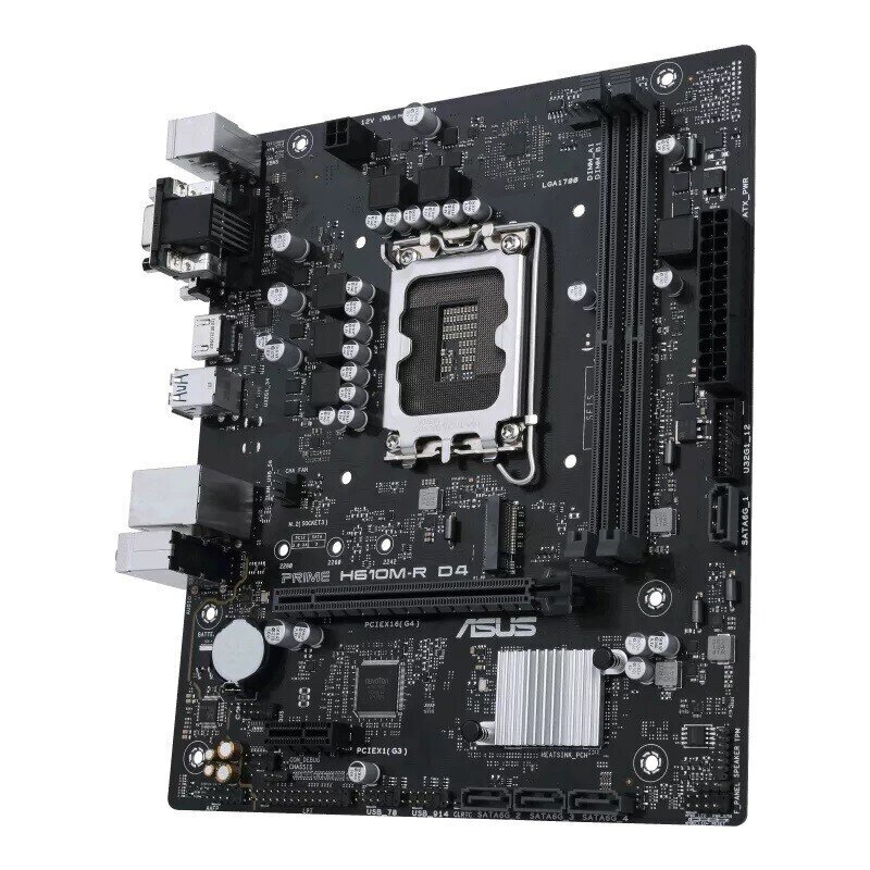 Pagrindinės plokštė Asus Prime H610M-R D4-SI Processor Intel hind ja info | Emaplaadid | hansapost.ee