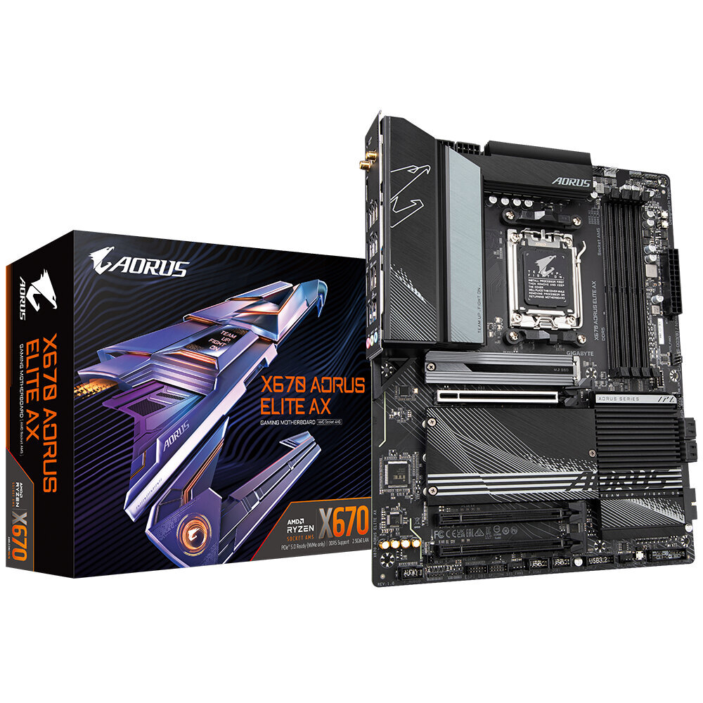 Gigabyte X670 Aorus Elite AX hind ja info | Emaplaadid | hansapost.ee