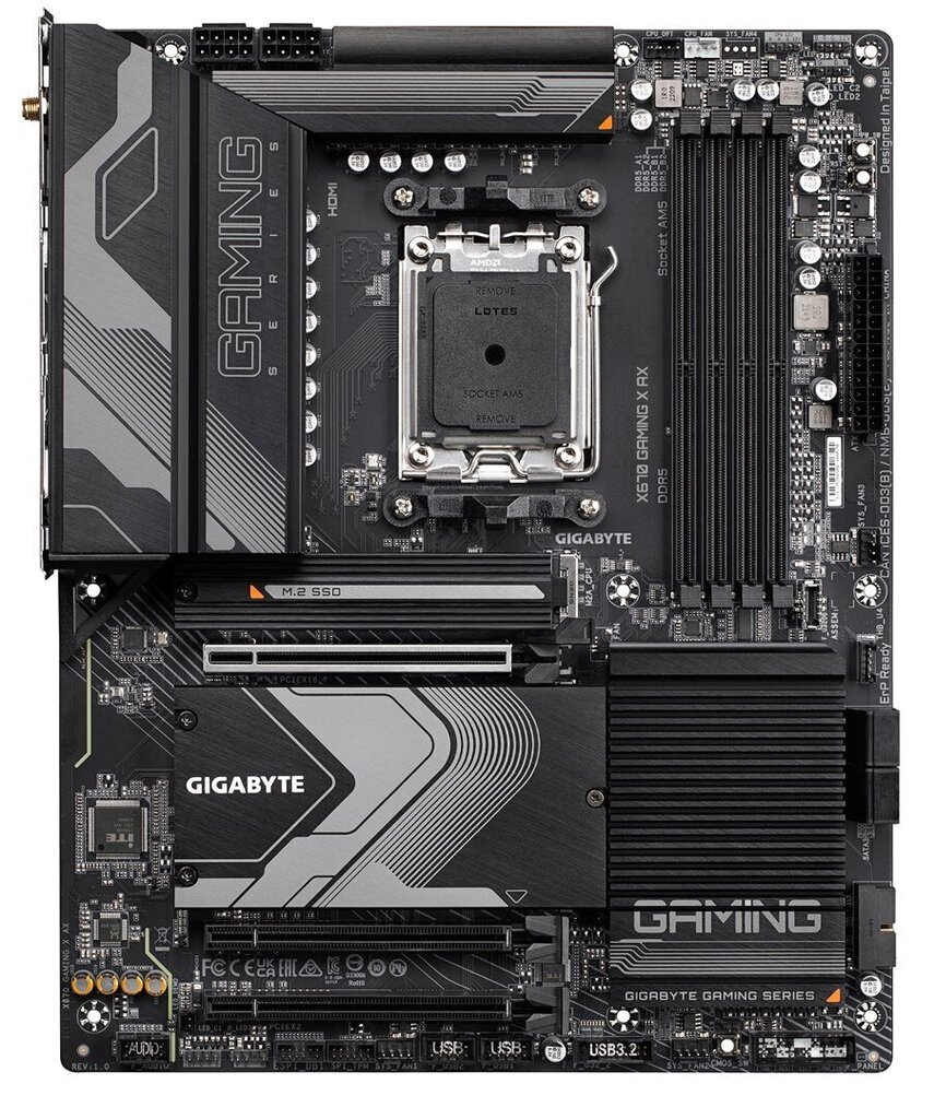 Mainboard|GIGABYTE|AMD X670|SAM5|ATX|Memory DDR5|Memory slots 4|1xPCI-Express 3.0 16x|1xPCI-Express 4.0 16x|2xM.2|1xHDMI|4xUSB 2.0|8xUSB 3.2|1xUSB-C|1 цена и информация | Emaplaadid | hansapost.ee