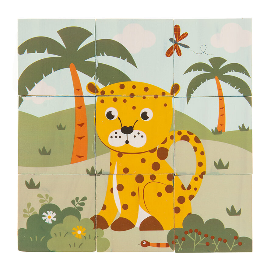 Klotsid-pusle Smiki Džungel, 9 osa hind ja info | Beebide mänguasjad | hansapost.ee