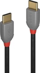 CABLE USB2 TYPE C 2M/ANTHRA 36872 LINDY цена и информация | Кабели для телефонов | hansapost.ee