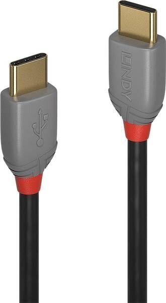 CABLE USB2 TYPE C 2M/ANTHRA 36872 LINDY hind ja info | Mobiiltelefonide kaablid | hansapost.ee