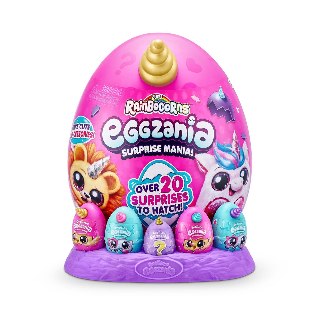 Plüüsist mänguasi koos aksessuaaridega Eggzania Rainbocorns, 9258 цена и информация | Mänguasjad tüdrukutele | hansapost.ee