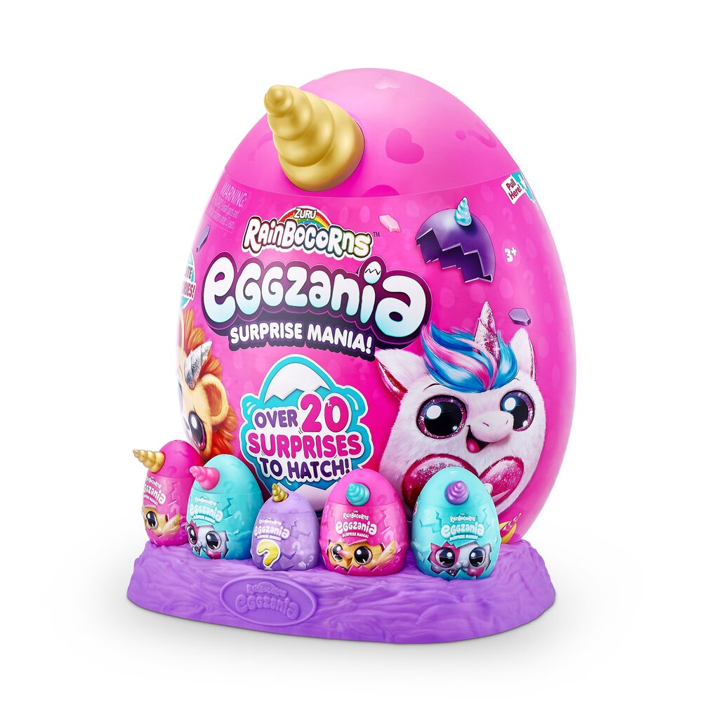 Plüüsist mänguasi koos aksessuaaridega Eggzania Rainbocorns, 9258 цена и информация | Mänguasjad tüdrukutele | hansapost.ee