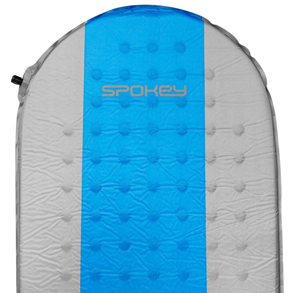 Isetäituv matt Spokey Air Mat, ühekohaline, 185x55 cm, sinine/hall hind ja info | Matkamadratsid ja matkamatid | hansapost.ee