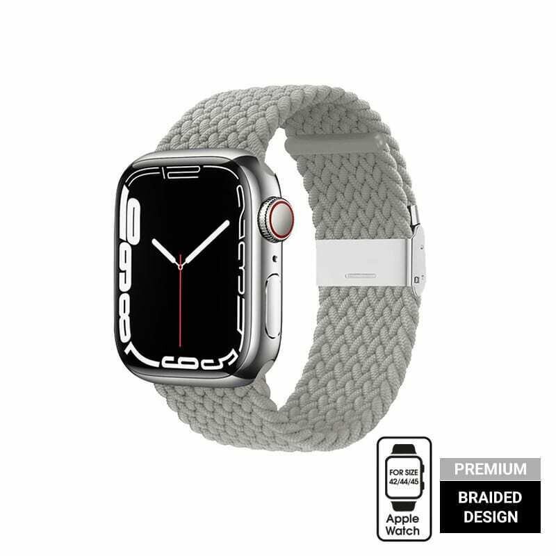 Crong Wave Band mõeldud Apple Watch 42/44/45mm, pilka hind ja info | Nutikellade aksessuaarid ja tarvikud | hansapost.ee