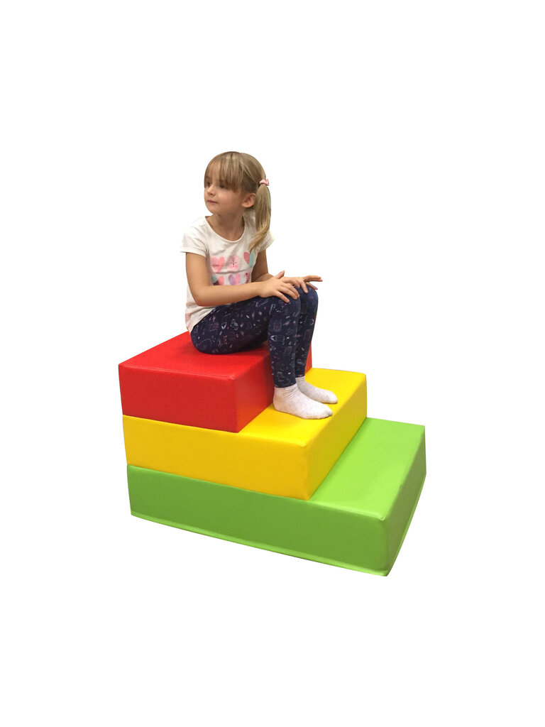 Astmed Wood Garden Stairs 3 Meditap, värvilised цена и информация | Kott-toolid, tugitoolid ja tumbad lastele | hansapost.ee