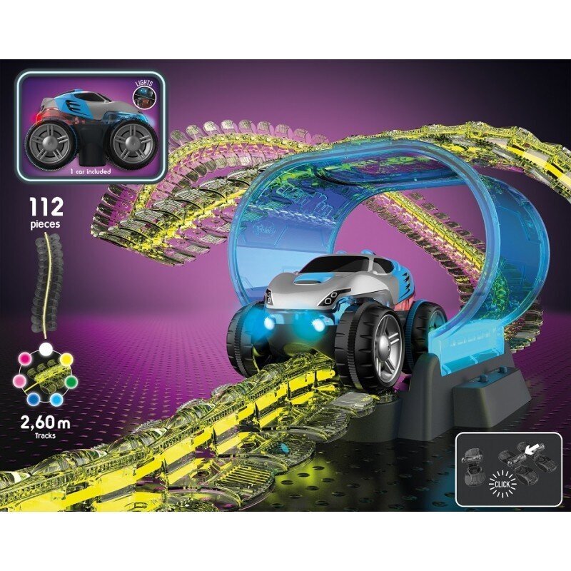 Flextreme neoonautorada koos auto stardikomplektiga hind ja info | Beebide mänguasjad | hansapost.ee