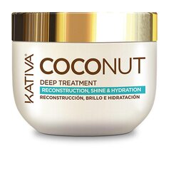 Маска для волос с кокосовым маслом Kativa Coconut, 250 мл цена и информация | Маски, масла, сыворотки | hansapost.ee