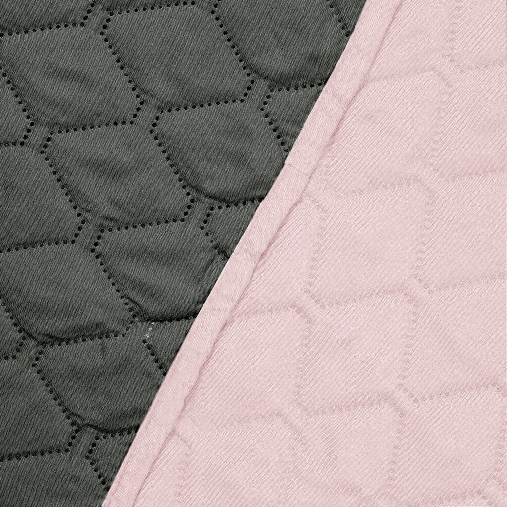 Decoking voodikate Axel, roosa-must, 260 × 280 cm цена и информация | Pleedid, voodikatted ja päevatekid | hansapost.ee