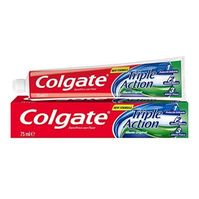 Hambapasta Triple Accion Original Mint Colgate (75 ml) цена и информация | Hambaharjad, hampapastad ja suuloputusvedelikud | hansapost.ee