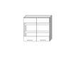 Köögi seinakapp koos klaasiga VITA WS80N, valge цена и информация | Köögikapid | hansapost.ee