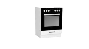 Шкаф кухонный напольный под духовку VITA DK60, белый цена и информация | Кухонные шкафчики | hansapost.ee