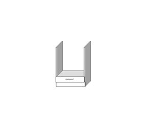 Шкаф кухонный напольный под духовку VITA DK60, белый цена и информация | Кухонные шкафчики | hansapost.ee