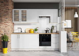 Встроенный кухонный шкаф с корзиной NATALIA D15CARGO + KOSZ, серый цена и информация | Кухонные шкафчики | hansapost.ee