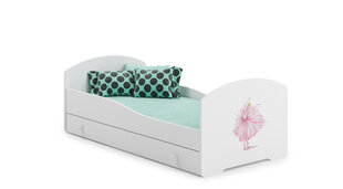 Детская кровать Pepe Ballerina 160x80cm + матрас + ящик цена и информация | Детские кровати | hansapost.ee