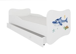 Laste voodi Gonzalo Sea Animals 160x80cm + Madrats + Sahtel цена и информация | Детские кровати | hansapost.ee