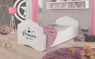Lastevoodi Casimo Princess Black 160x80cm + Madrats + Sahtel цена и информация | Детские кровати | hansapost.ee