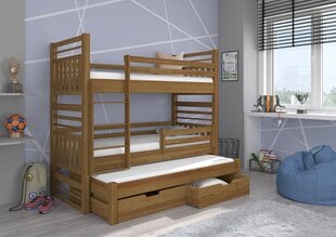 Детская кровать Hippo 208x97x175 см, коричневая цена и информация | Детские кровати | hansapost.ee