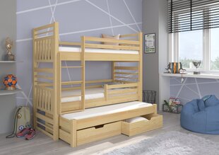Детская кровать Hippo 190x87x175см, желтая цена и информация | Детские кровати | hansapost.ee