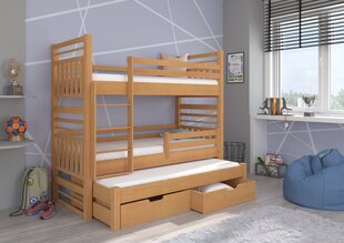 Детская кровать Hippo 190x87x175см, коричневая цена и информация | Детские кровати | hansapost.ee
