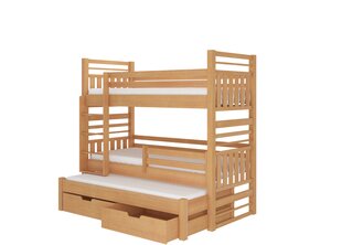 Детская кровать Hippo 190x87x175 см, коричневая цена и информация | Детские кровати | hansapost.ee
