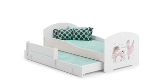 Детская кровать Pepe II Ballerina with Unicorn 160x80см + Матрас цена и информация | Детские кровати | hansapost.ee