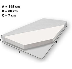 Детская кровать Casimo II Sleeping Princess 160x80см + матрас цена и информация | Детские кровати | hansapost.ee