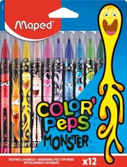 Фломастеры MAPED Monster 2.8мм 12 цветов цена и информация | Письменные принадлежности | hansapost.ee