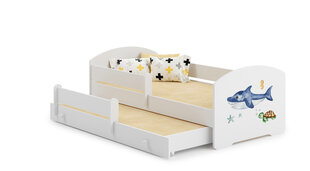 Детская кровать Pepe II Barrier Sea Animals 160x80см + Матрас цена и информация | Детские кровати | hansapost.ee