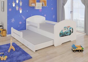 Детская кровать Pepe II Barrier Police Car 160x80см + Матрас цена и информация | Детские кровати | hansapost.ee