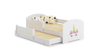 Детская кровать Pepe II Barrier Unicorn 160x80см+матрас цена и информация | Детские кровати | hansapost.ee
