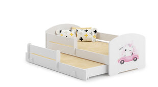 Детская кровать Pepe II Barrier Cat in a Car 160x80см + Матрас цена и информация | Детские кровати | hansapost.ee
