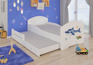 Детская кровать Pepe II Sea Animals 160x80см + Матрас цена и информация | Детские кровати | hansapost.ee