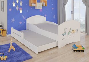 Детская кровать Pepe II Dinosaurs 160x80см + Матрас цена и информация | Детские кровати | hansapost.ee