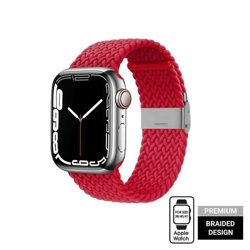 Crong Wave Band Apple Watchile 38/40/41mm, punane цена и информация | Nutikellade aksessuaarid ja tarvikud | hansapost.ee