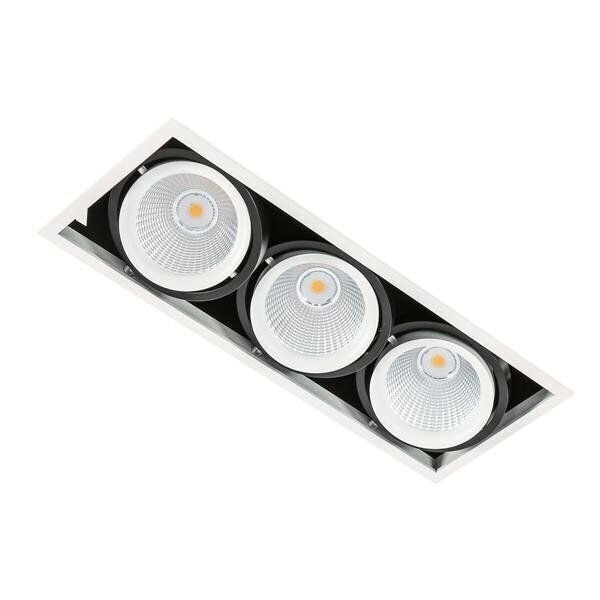 Süvistatav valgusti Italux Vertico Triple GL7108-3/3X18W4000KWH+BL цена и информация | Süvistatavad LED valgustid | hansapost.ee