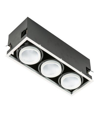 Süvistatav valgusti Italux Vertico Triple GL7108-3/3X18W4000KWH+BL цена и информация | Süvistatavad LED valgustid | hansapost.ee