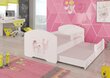 Lastevoodi Pepe II Barrier Ballerina with Unicorn 160x80cm + madrats hind ja info | Lastevoodid | hansapost.ee