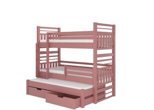 Lastevoodi Hippo 208x97x175cm, roosa цена и информация | Детские кровати | hansapost.ee