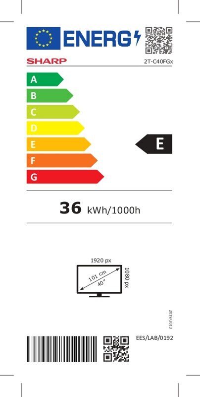 Sharp 40FG2EA hind ja info | Televiisorid | hansapost.ee