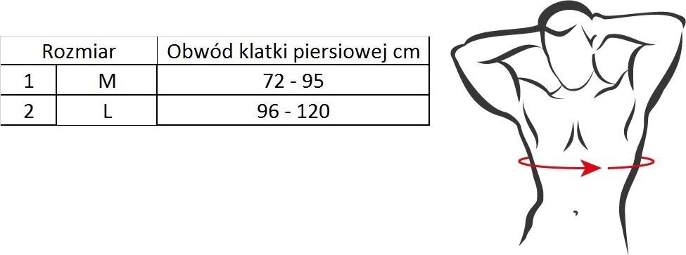 Neopreenist korsett kehahoiaku korrigeerimiseks TOROS-GROUP, suurus 2 цена и информация | Liigesetoed ja kaitsmed | hansapost.ee