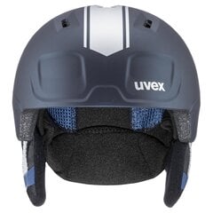 Лыжный шлем детский Uvex Heyya Pro Race, размер 51-55 см, темно-синий/серебристый цвет цена и информация | Горнолыжные шлемы | hansapost.ee