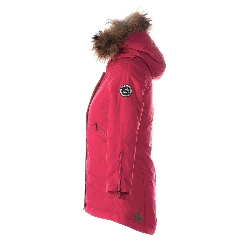 Huppa tüdrukute parka naturaalse karvaga Vivian1 200g 12490120*00063, fuksia цена и информация | Joped ja mantlid tüdrukutele | hansapost.ee