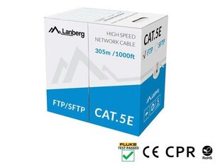 Кабель Lanberg FTP 305м. цена и информация | Кабели и провода | hansapost.ee