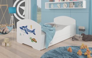 Lastevoodi Pepe Sea Animals 160x80cm + madrats + sahtel цена и информация | Детские кровати | hansapost.ee