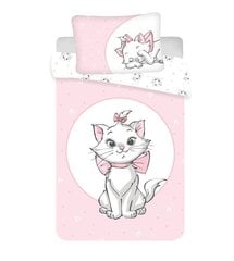 Beebi voodipesukomplekt Marie Cat Light Pink Baby, 100 x 135 cm + padjapüür 40 x 60 cm цена и информация | Детское постельное бельё | hansapost.ee