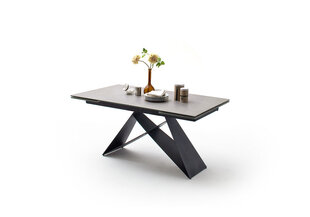 Раскладной стол MC Akcent Kobe, светло-серый цена и информация | Кухонные и обеденные столы | hansapost.ee