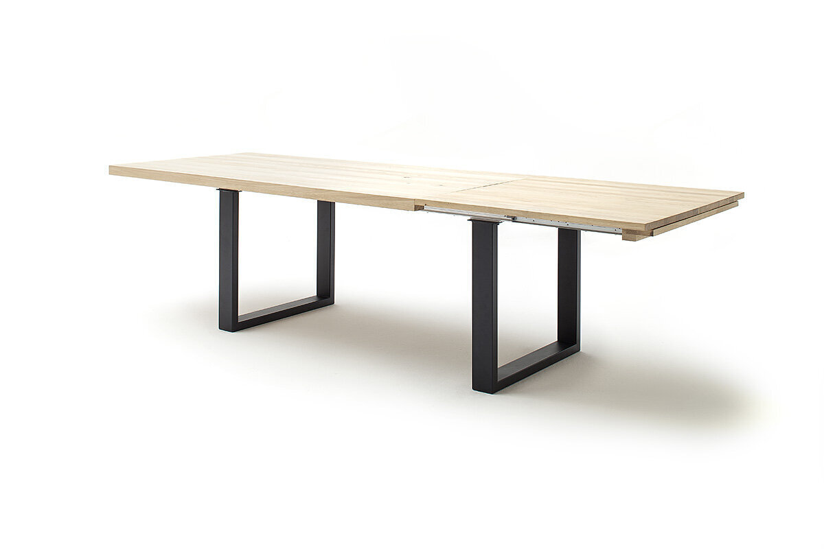Pikendatav laud MC Akcent Dayton, 180/280x100 cm, helepruun/hall hind ja info | Köögilauad, söögilauad | hansapost.ee
