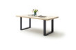 Pikendatav laud MC Akcent Dayton, 220/320x100 cm, helepruun/hall hind ja info | Köögilauad, söögilauad | hansapost.ee
